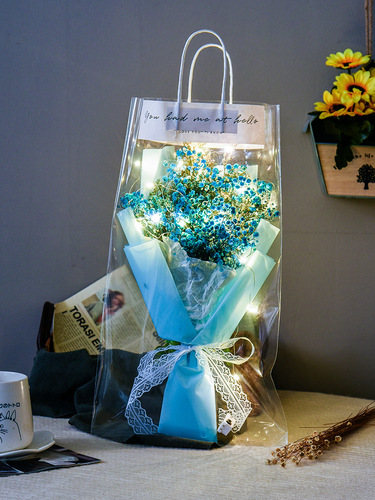 Mother's Day gift soap flower roses gypsophila dried flowers eternal bouquet for girls mother teacher birthday stall