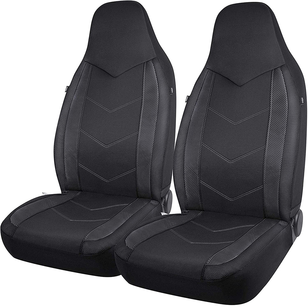 Car Seat Cover 2 Front Seat High Back Hooded Four Seasons Neutral Sandwich Fabric Cross-Border Hot Sale