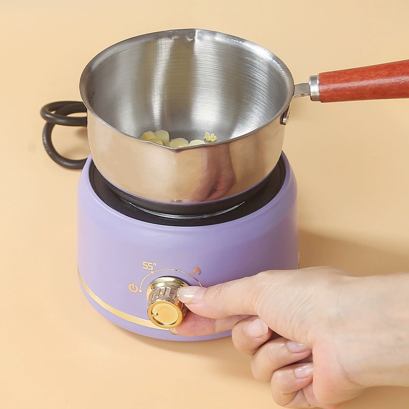 [DIY стеклянная бутылка с сахарным углем, плавильный прибор, плавка масла, нержавеющая миниатюрная кастрюля для плавления воска]