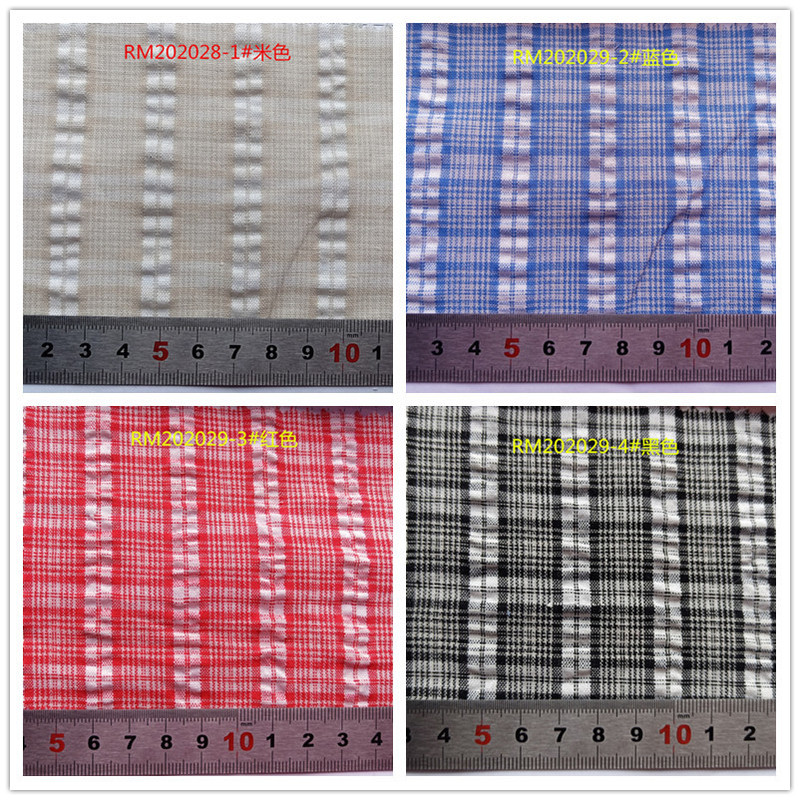 seersucker Bubble Cloth Crepe Bubble Cotton Yarn Fabric Shirt Skirt Fabric seersucker