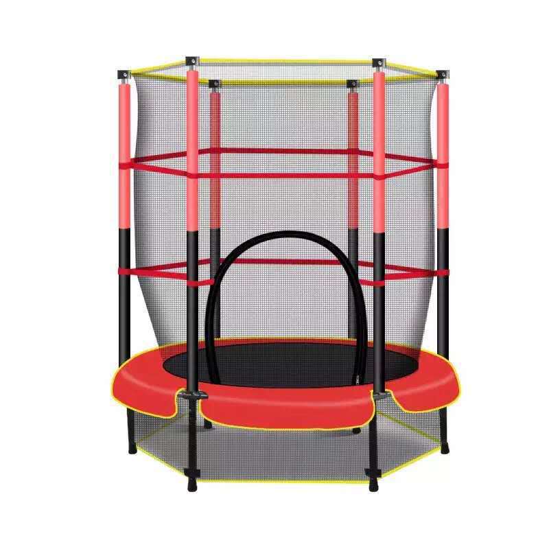 Cama de salto infantil transfronteriza doméstica de salto interior de salto cama de salto fitness al aire libre con red protectora juguetes familiares image 6