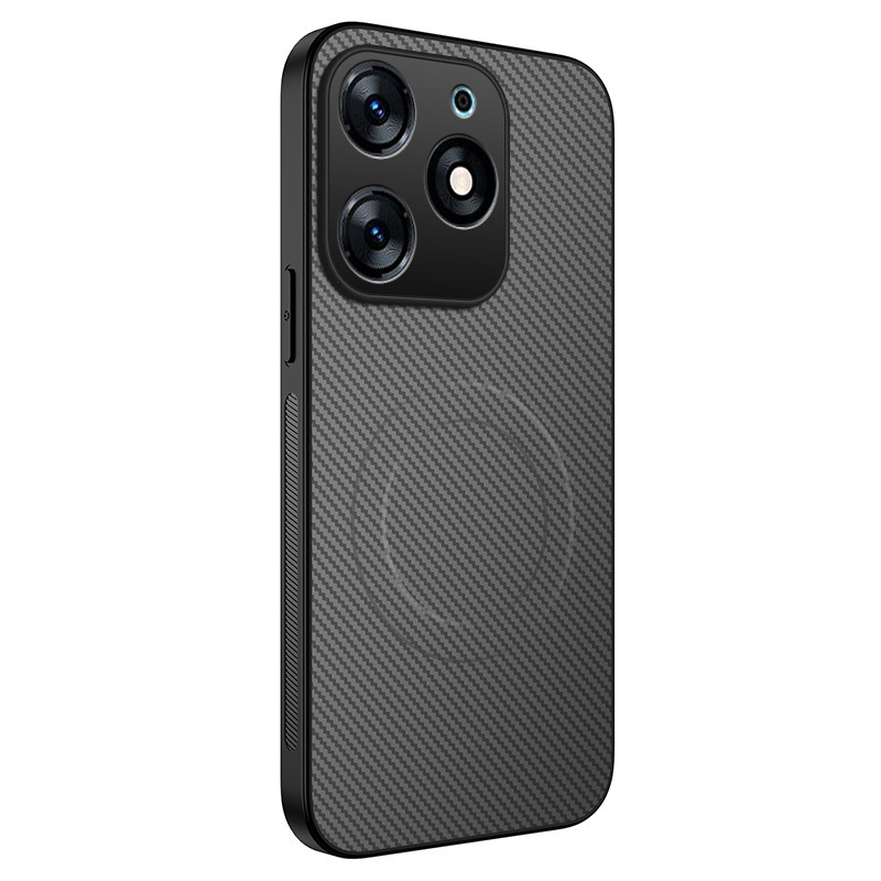 INFINIX HOT60PRO+ 携帯電話ケースに適した新しいカーボンファイバーパターン POVA 7ultra 磁気吸引ケース|undefined