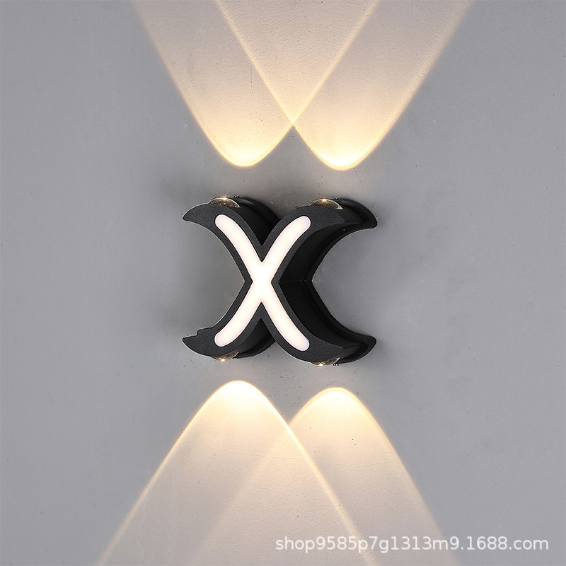 Lámpara de pared impermeable estilo europeo y americano simple lámpara de pared impermeable al aire libre lámpara de pared metal Fondo pared moderna colgante dormitorio de noche