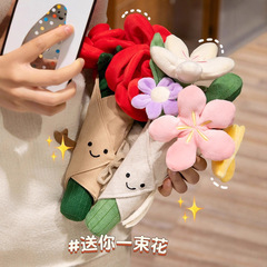 jc手捧花系列毛绒玩具创意红玫瑰花束玩偶安抚陪伴节日礼物女生