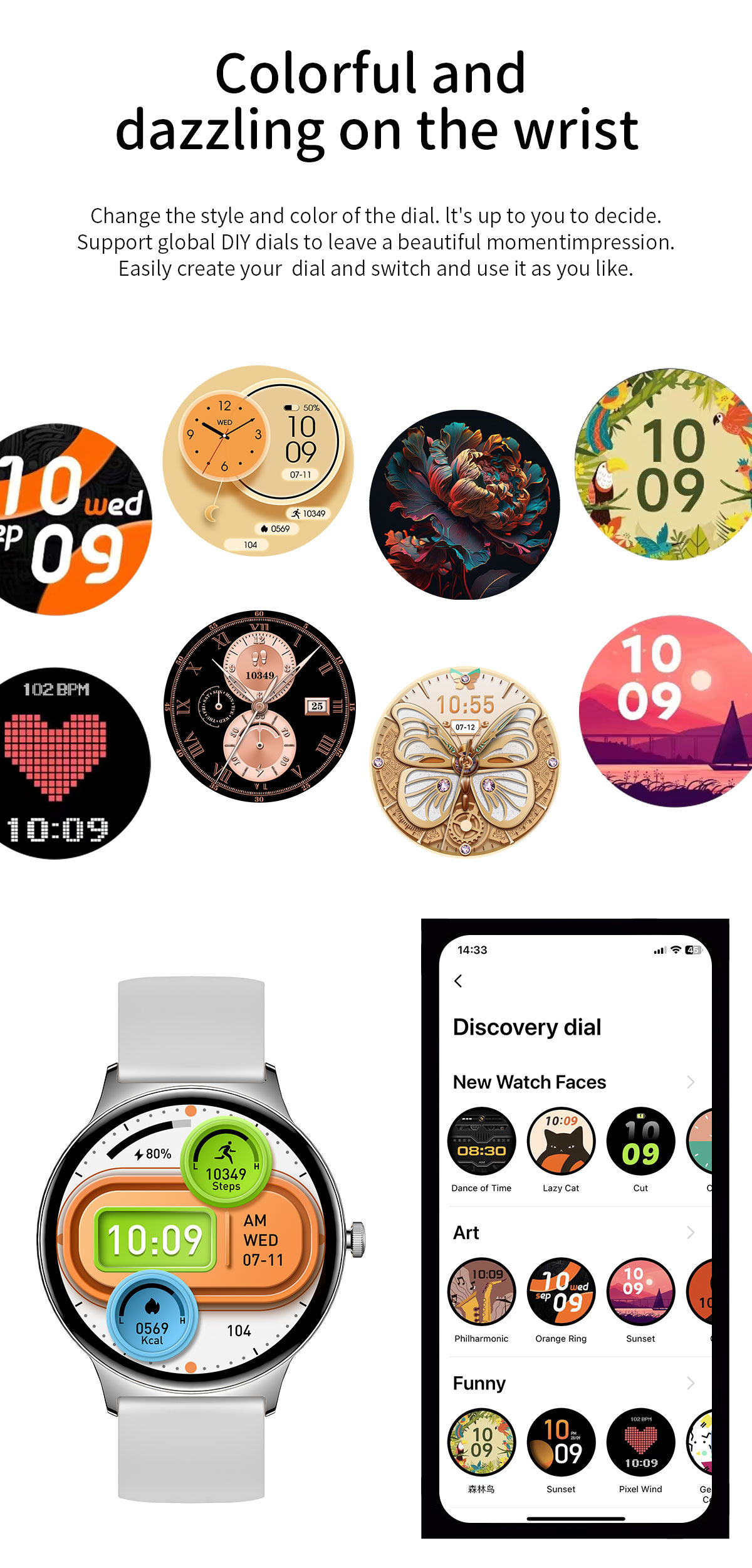 Smartwatch Pour Femme Avec Suivi De Santé Et Appel Bluetooth_voghion.com