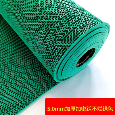Avtomobil döşəmə paspasları — mat carpet floor mat - 50mm-foot-thick-encryption-step-not-rotten-green-9060cm