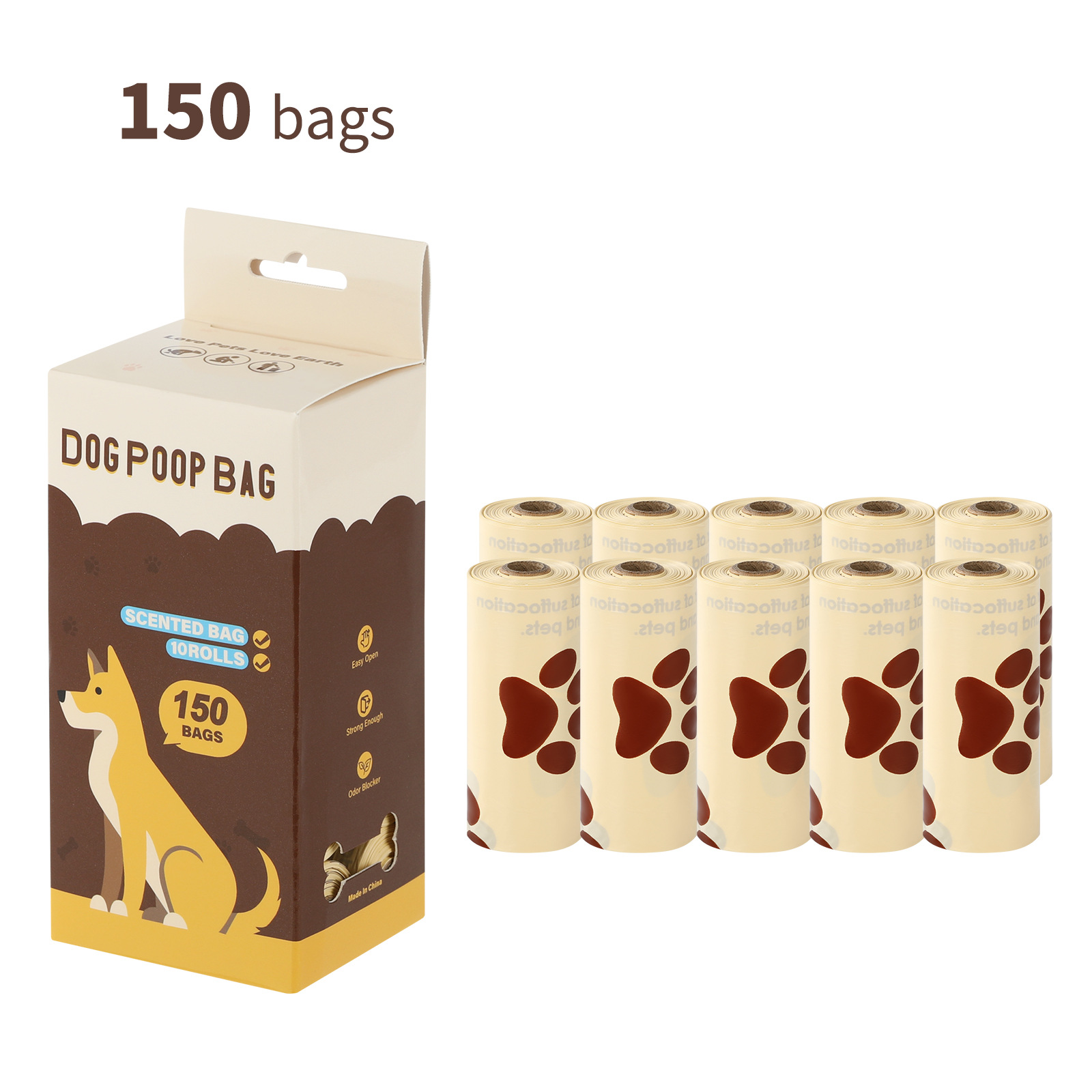 10 rollos en caja / sabor a chocolate