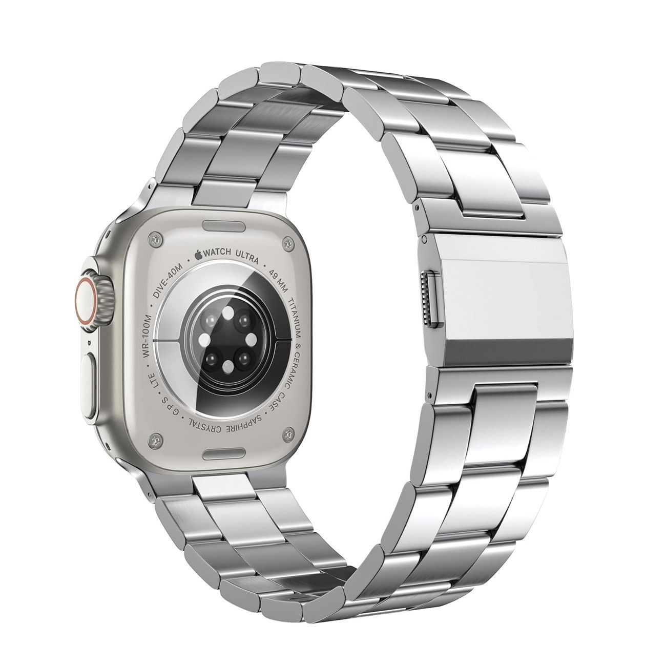 Aplicable Apple / Samsung reloj pulsera iWatch ultra 10 generación de acero inoxidable titanio metal hebilla magnética hombre nuevo