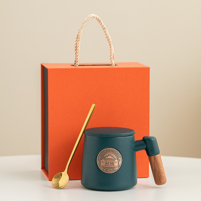 Festival del Medio Otoño regalo de mano mano mano mano de bronce con filtro ins Wenchuang pequeña taza fresca regalo de apertura escolar al por mayor