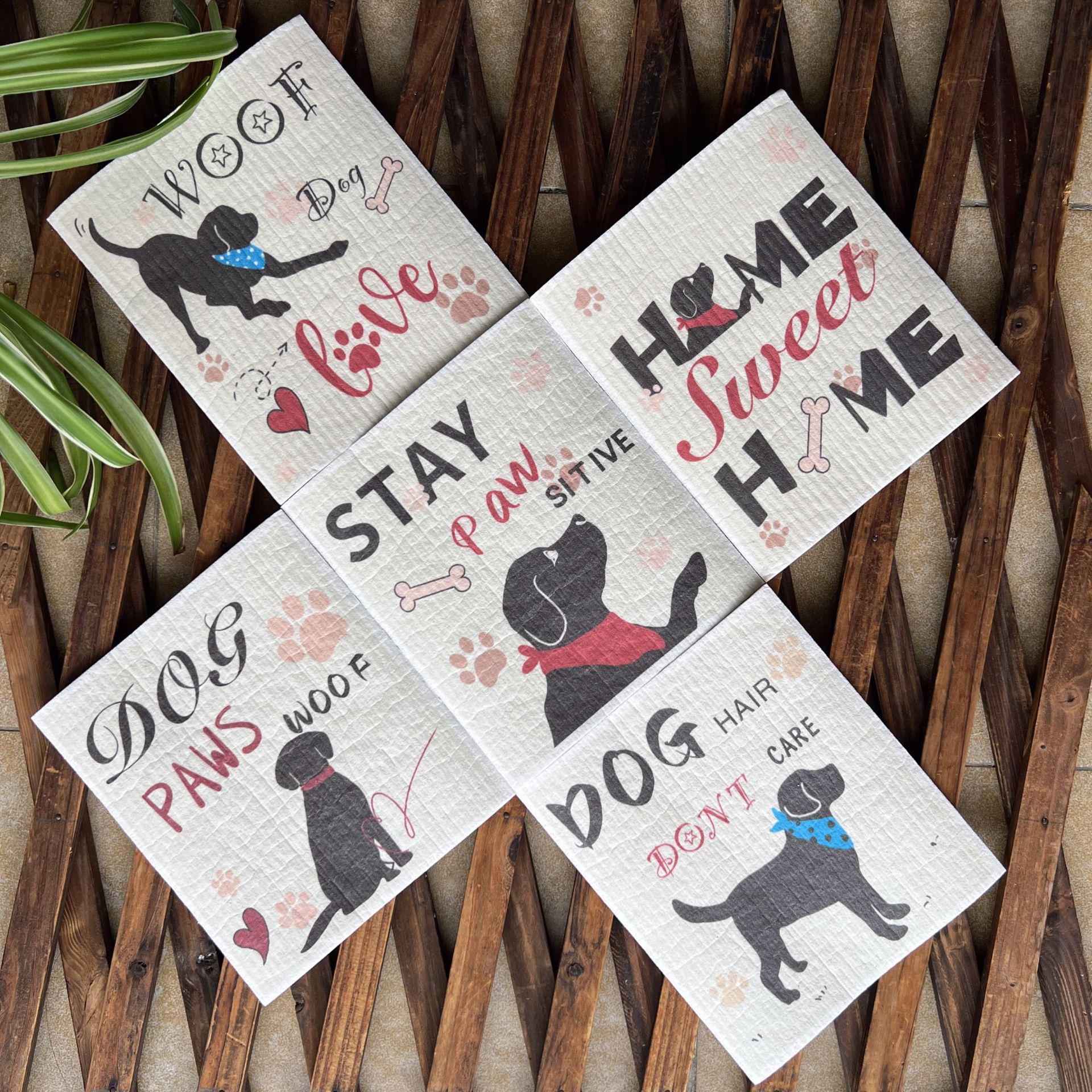 Toallas suecas alemanas dm toallas absorbentes de agua sin aceite eco pulpa de algodón impresa toallas de cocina