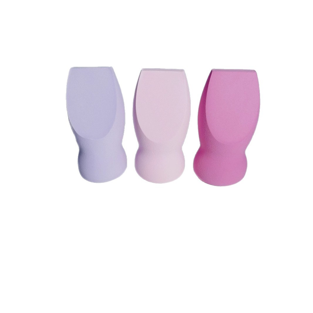 Fabricante de huevos de maquillaje directo de agua de remojo gran cacahuete cortado huevo de maquillaje de forma especial huevo de maquillaje de base líquido húmedo de doble uso huevo de esponja de maquillaje
