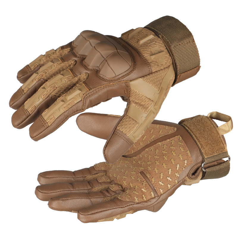 Heavy Duty Tactical Handschuhe Super Technician Schützende Anti-Rutsch-Vollfinger-Touchscreen Motorrad Training Combat Combat Camouflage Männer_voghion.com