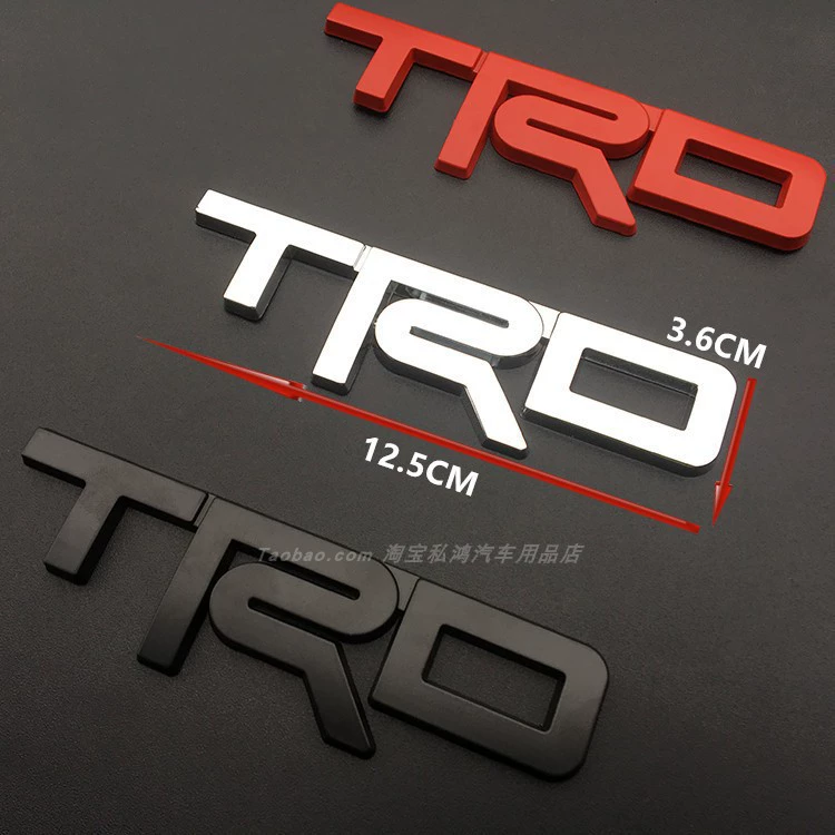 Применимо к личности автомобиля Ruizhi Camry TRD азиатский дракон TRD ярлык автомобиля модифицированного металла средний - сетевой ярлык