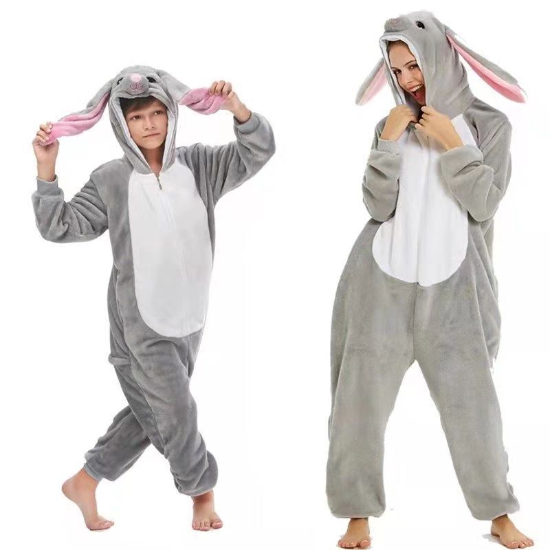 Cross-Border Supply Rogue Rabbit Husky Cartoon One-Piece Pajamas Mickey Mouse Amazon Best-Selling Christmas Home Clothes