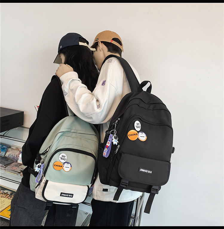 Fashion Solid Color Square Zipper Fashion Backpack display picture 10