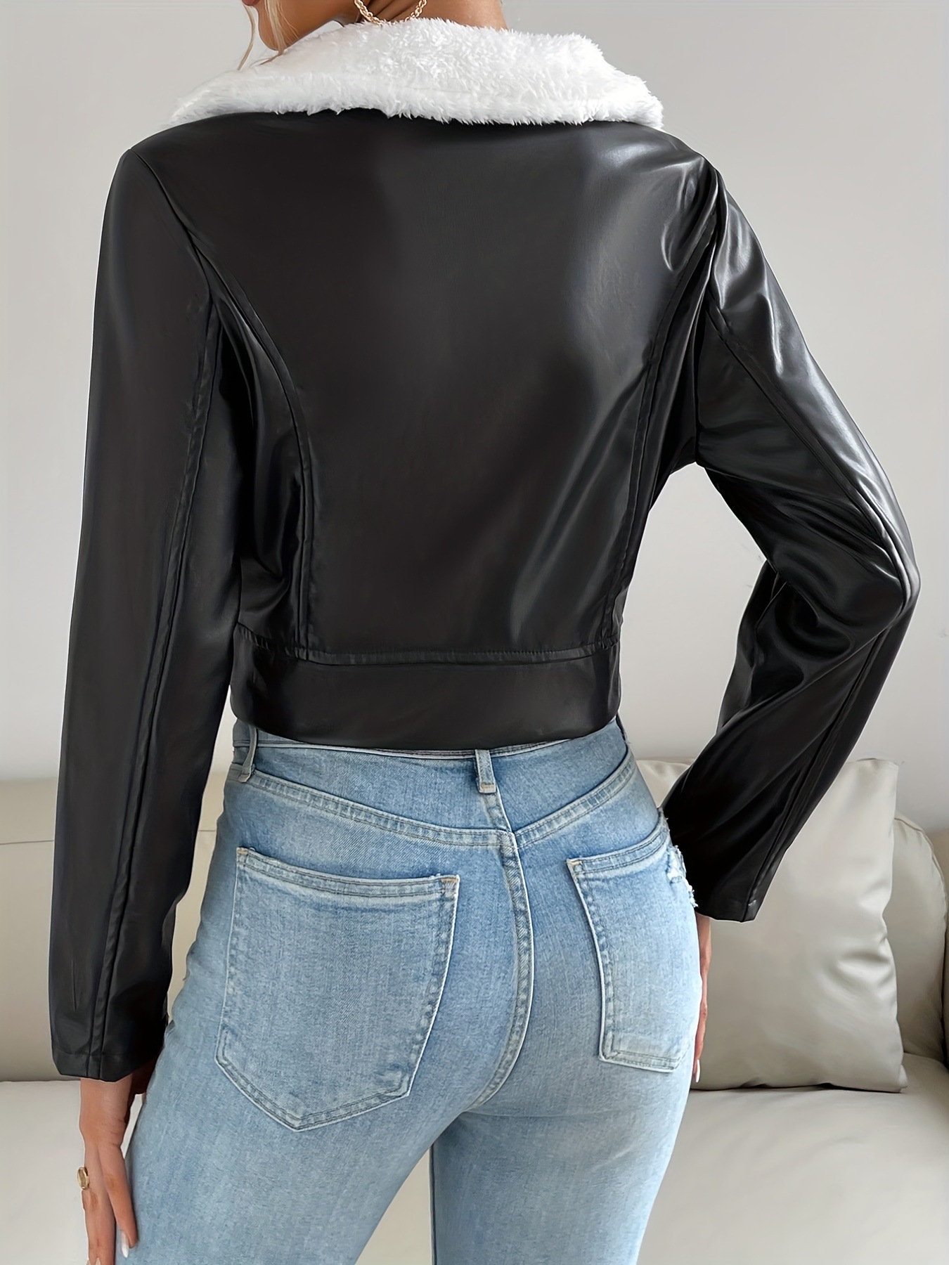 Women's Clothing Fashion Leather Jacket_voghion.com