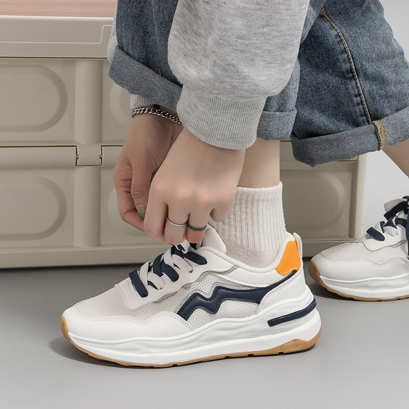 Estilo coreano verano nuevo torpe zapatos para mujeres 2022 nuevo versátil estudiante zapatillas Zapatillas de mujer zapatos blancos A1838