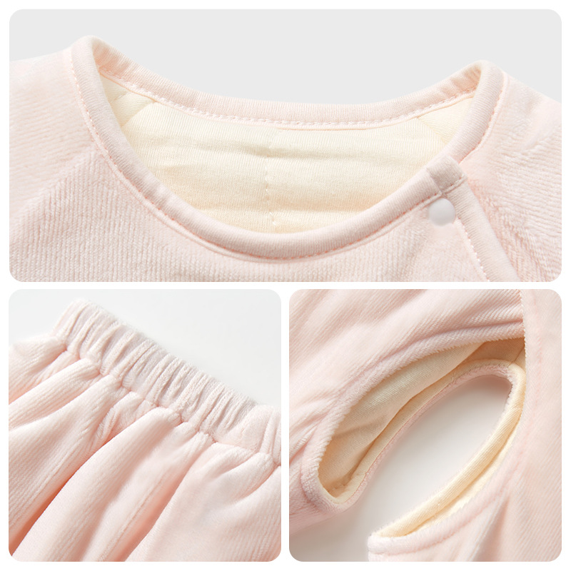 Chaqueta acolchada de algodón para bebés Otoño e Invierno recién nacido traje dividido de algodón fino bebé recién nacido chaqueta acolchada de algodón para bebés