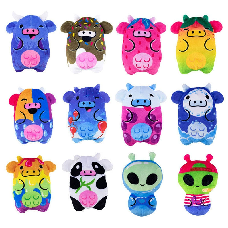 Кросс-бордер новый продукт Cows Vs Aliens Cows vs Aliens Blind Box Plush Toys Dolls Animal Dolls