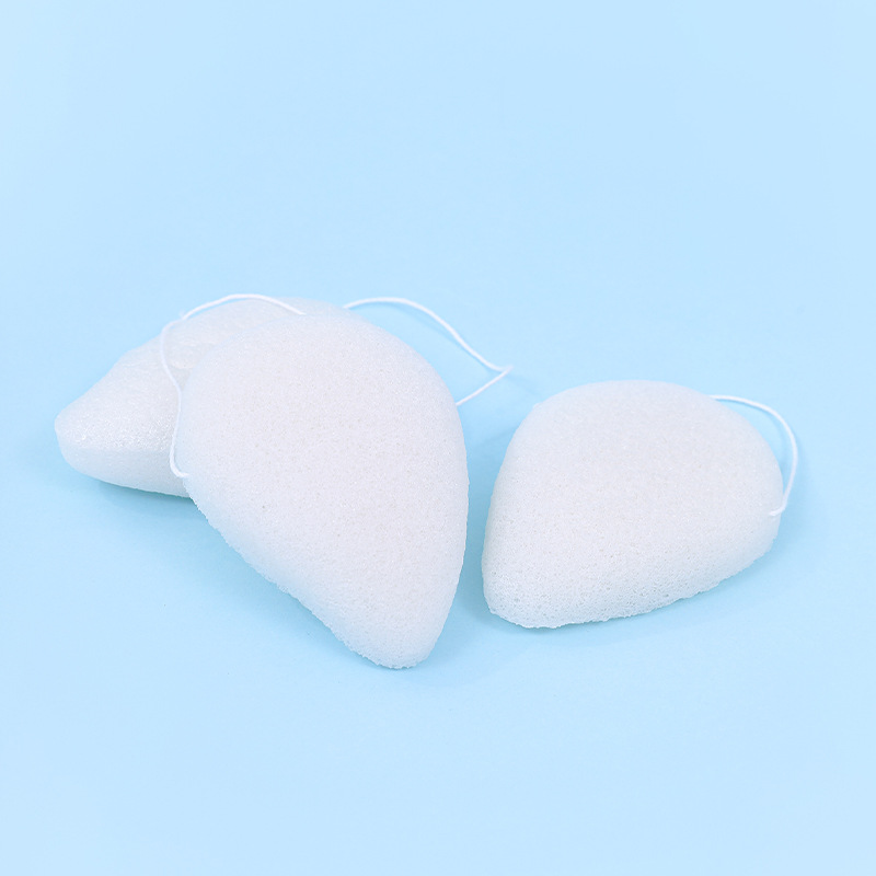 Gota de agua personalizada línea de konjac lavado facial para bebés super suave no daña la piel lavado esponja de baño al por mayor