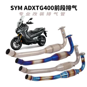 Motosiklet Sanyang SYM ADXTG400 Qaz Borusu Titanyum Alaşımlı Ön Boru