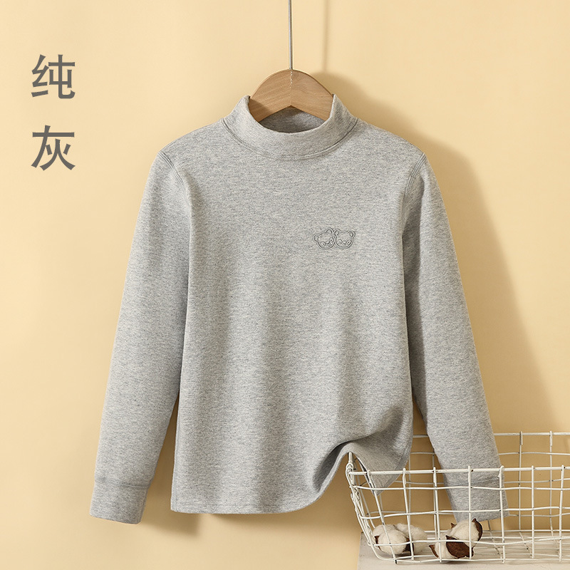 하프 터틀넥 탑(퓨어 그레이)