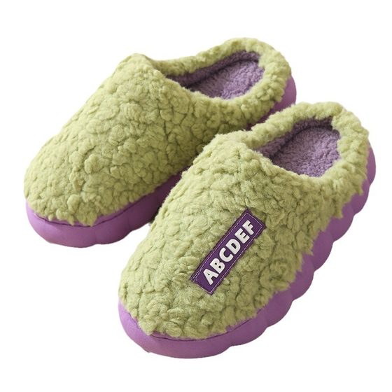 Winter Cotton Slippers Women's Indoor Home Non-slip Warm Cute Household Couple Cotton Slippers Thick Bottom Maomao Slippers Wholesale