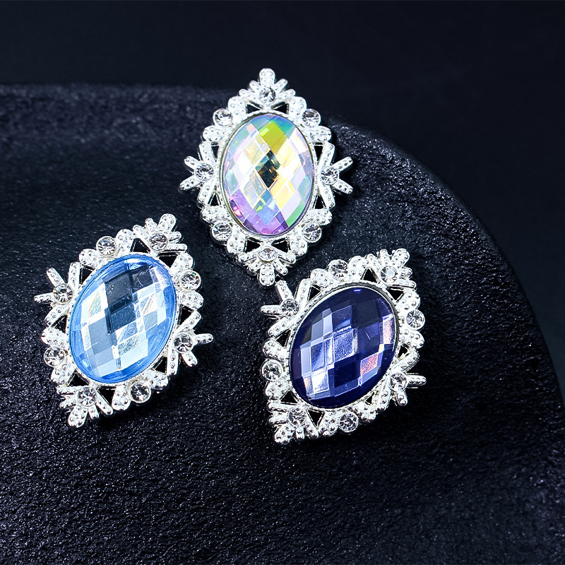 新しい合金の花盤のドリルは靴の服を掛けて頭のアクセサリの合金の部品のdiyのアクセサリのメーカーの直接販売の銀色を包みます。|undefined