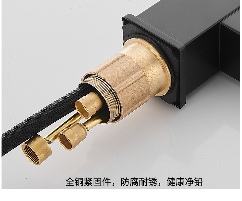 Pull-out faucet, kitchen single-hole sink, balcony telescopic stainless steel rotary universal cold and hot household valve undefined