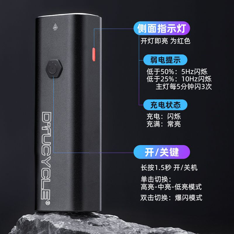 DTUCYCLE 自転車ライト夜間走行強力なライトマウンテンバイク USB 充電高輝度防雨アルミ合金ヘッドライト機器|undefined