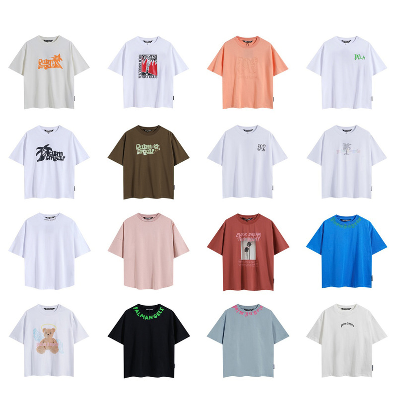 High-End Version Exclusively for Cross-Border Sales, Angel Short-Sleeve T-Shirt with Large Logo Print on the Back, Couple's Fashion Loose Shirt High-End Version Exclusively for Cross-Border Sales, Angel Short-Sleeve T-Shirt with Large Logo Print on the Back, Couple's Fashion Loose Shirt