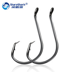 Brand fishing tackle wholesale high-carbon steel 7384 octopus hook with barbed hook bulk single hook 100 pcs/package