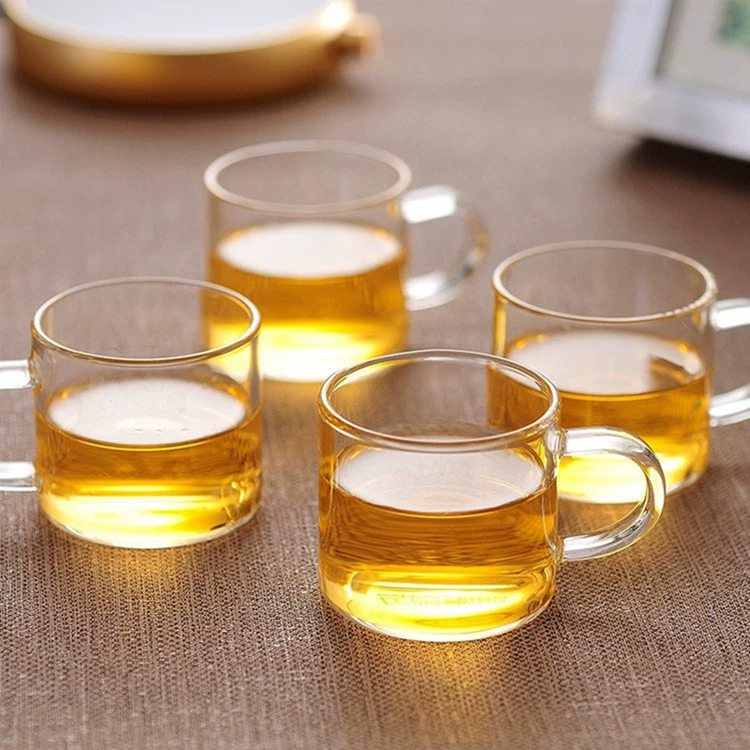 Glass tea cup, transparent tea set