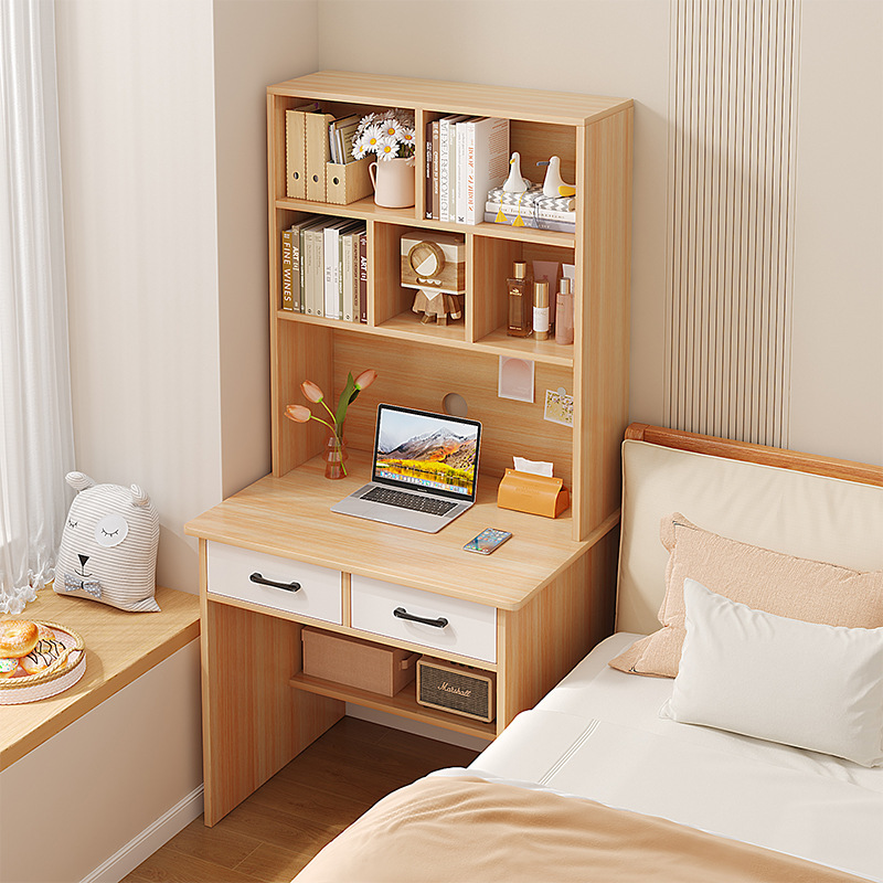 Desk Bookshelf Integrated Home with Bookcase Combination Simple Student Writing Study Table Bedroom Desktop Computer Table Desk Bookshelf Integrated Home with Bookcase Combination Simple Student Writing Study Table Bedroom Desktop Computer Table