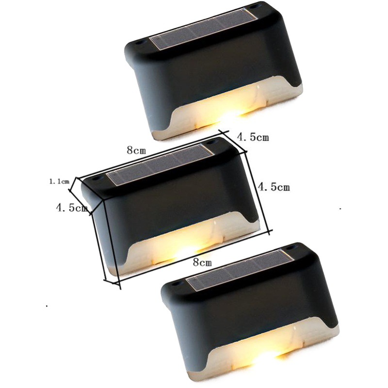 Luz de escalera solar al aire libre LED valla luz impermeable luz de la escalera patio barandilla luz Internet celebridad paso Luz