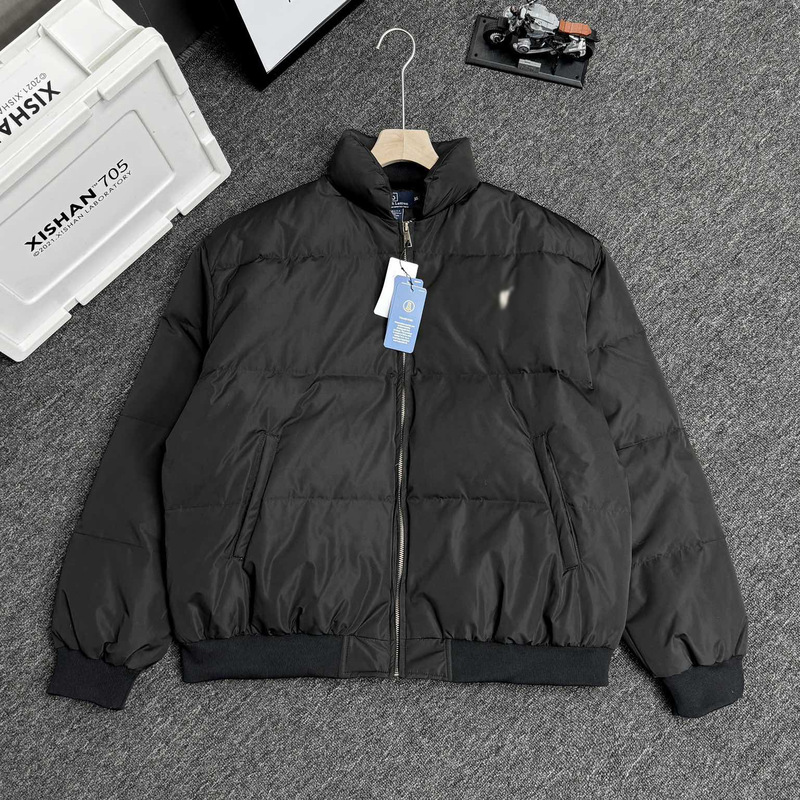 RL小马刺绣 哈林顿Vintage down jacket古着罗纹面包羽绒服外套潮|undefined
