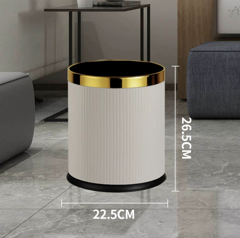 10L anillo de oro rayas italiano blanco