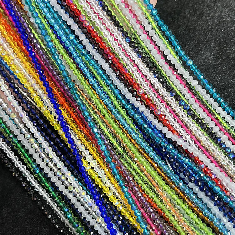 Wholesale black red yellow blue green colored spinel semi-finished diy bracelet clavicle chain tassel tassel carved loose beads