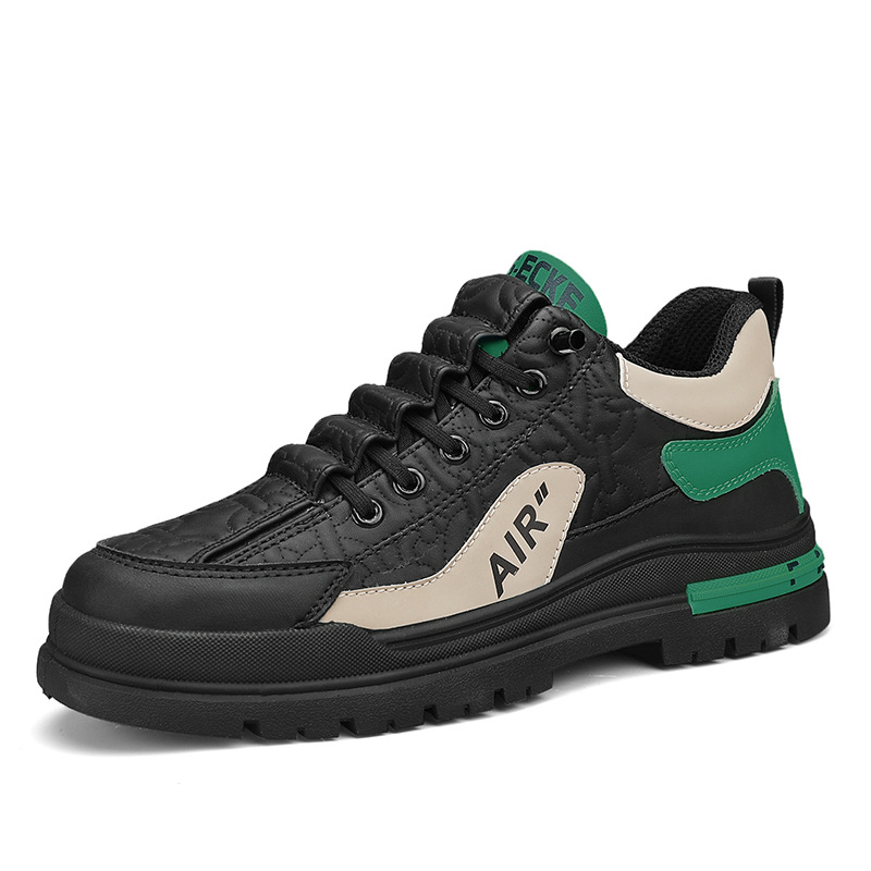 2023 otoño y invierno nuevo estilo de moda anti-derrapante zapatos de trabajo con suela gruesa zapatos casuales variados zapatos de cuero zapatos de moda zapatos de hombre