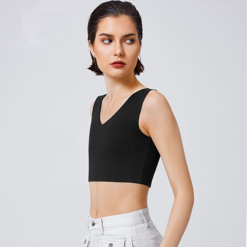 Cross-Border Hot-Selling Women's Breast Shaping Tops, High Compression Seamless Intimates, Big Breasts, Small Bust Intimates, V Neck Vest