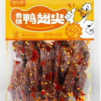 Острый мясной набор закусок, упаковки 100 г — утиные и куриные полоски, от производителя