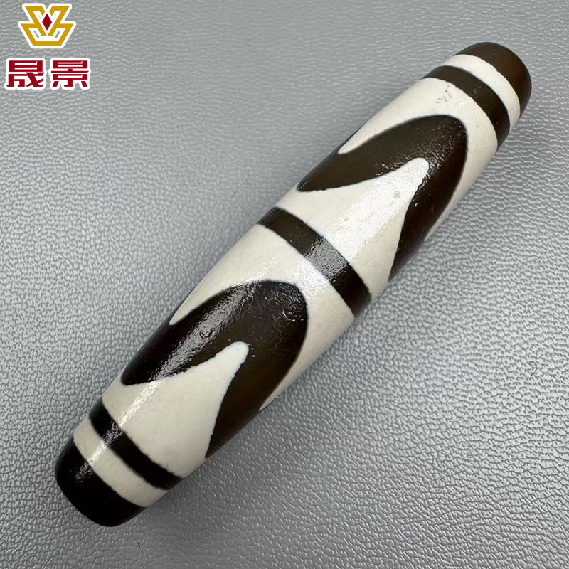 ダークコーヒー本物の天珠卸売天然瑪瑙ルースビーズパッケージ完全風化九目三目チベット仏ビーズアクセサリー|undefined