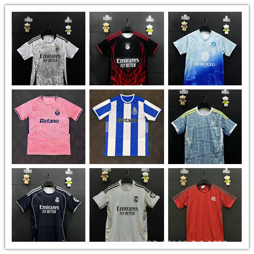 2526新型サッカー服ファン版マイアミベンフィカ聯皇馬ポルトガルマンチェスター城イングランド上着|undefined