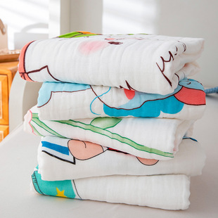 Newborn Quilt Cross-Border Wholesale Spring and Summer Breathable Baby Quilt Cartoon Print Comfortable Baby Quilt