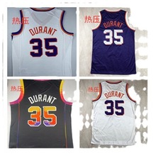跨境批发篮球衣太阳杜兰特durant热压篮球服sun 可定义