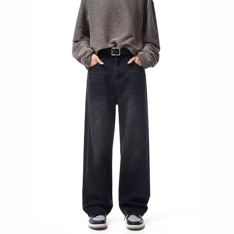 Autumn and Winter Fashion Jeans for Men, Loose Trendy Straight High Street Jeans, High-Quality Simple Heavy-Duty Long Pants Autumn and Winter Fashion Jeans for Men, Loose Trendy Straight High Street Jeans, High-Quality Simple Heavy-Duty Long Pants