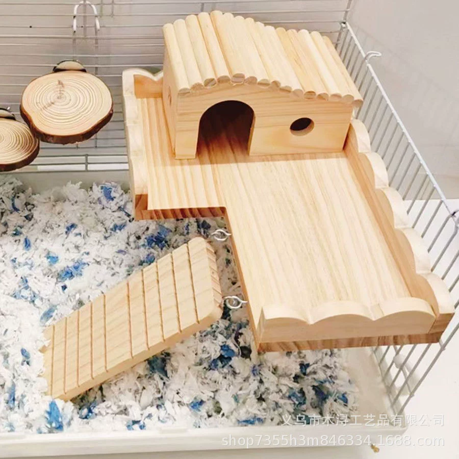 Производитель хомяка цельного деревянного дома хомяка клетка для птиц клетка для птиц