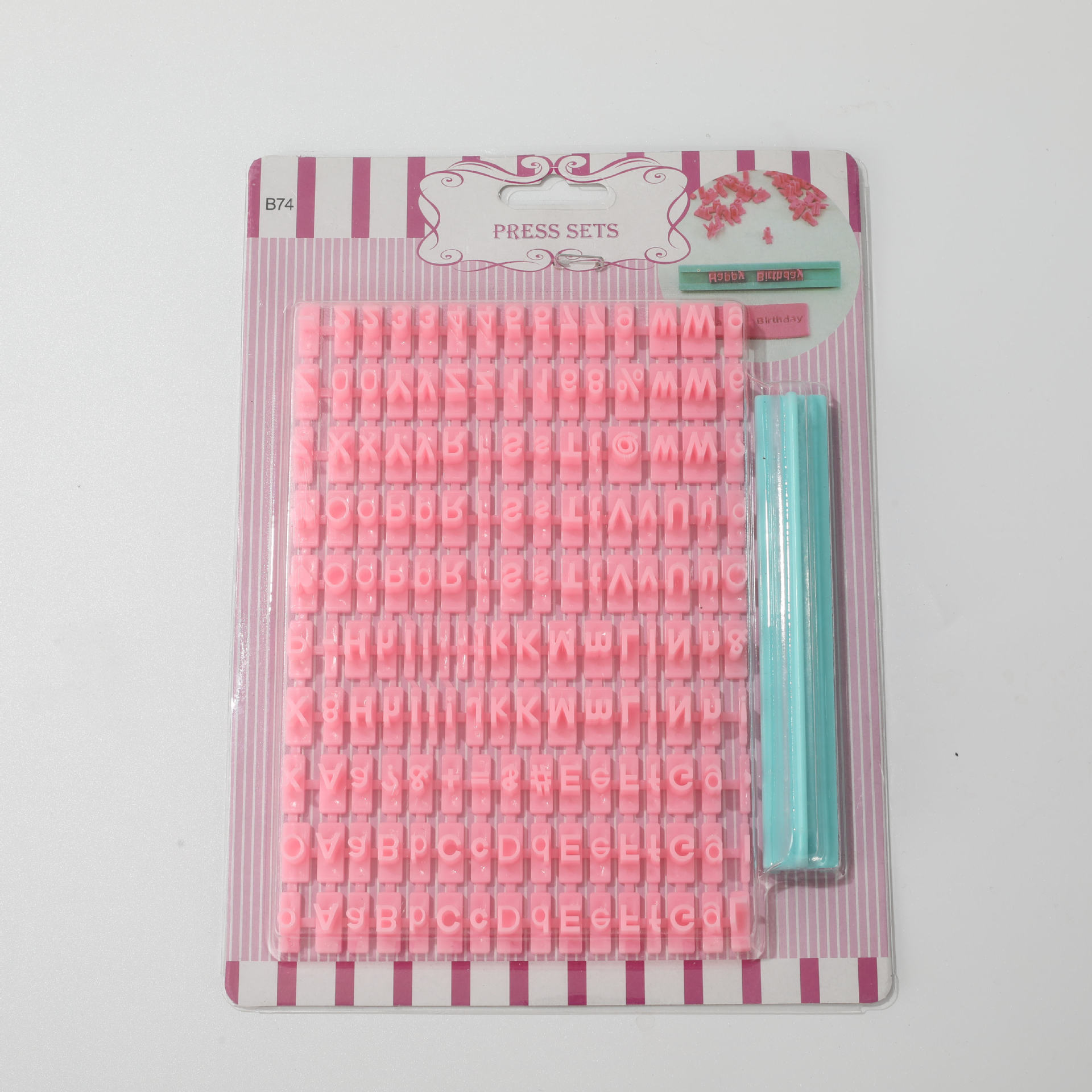 Inglés letras y números fondant impresión troquelado die traje die cake decoración DIY hornear galleta molde image 3