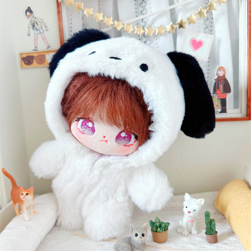 Cotton Doll 10cm15cm20cm Baby Clothes Star Doll Naked Doll Plush Puppy Dog Jongsuit