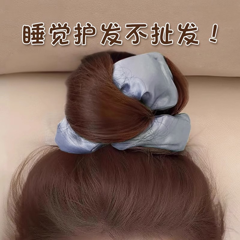 Zhao Lu Si con kitsch almohada de satén anillo de cabello para mujeres verano 2025 nuevo no dañar cabello duradero adornos de cabello de cabello